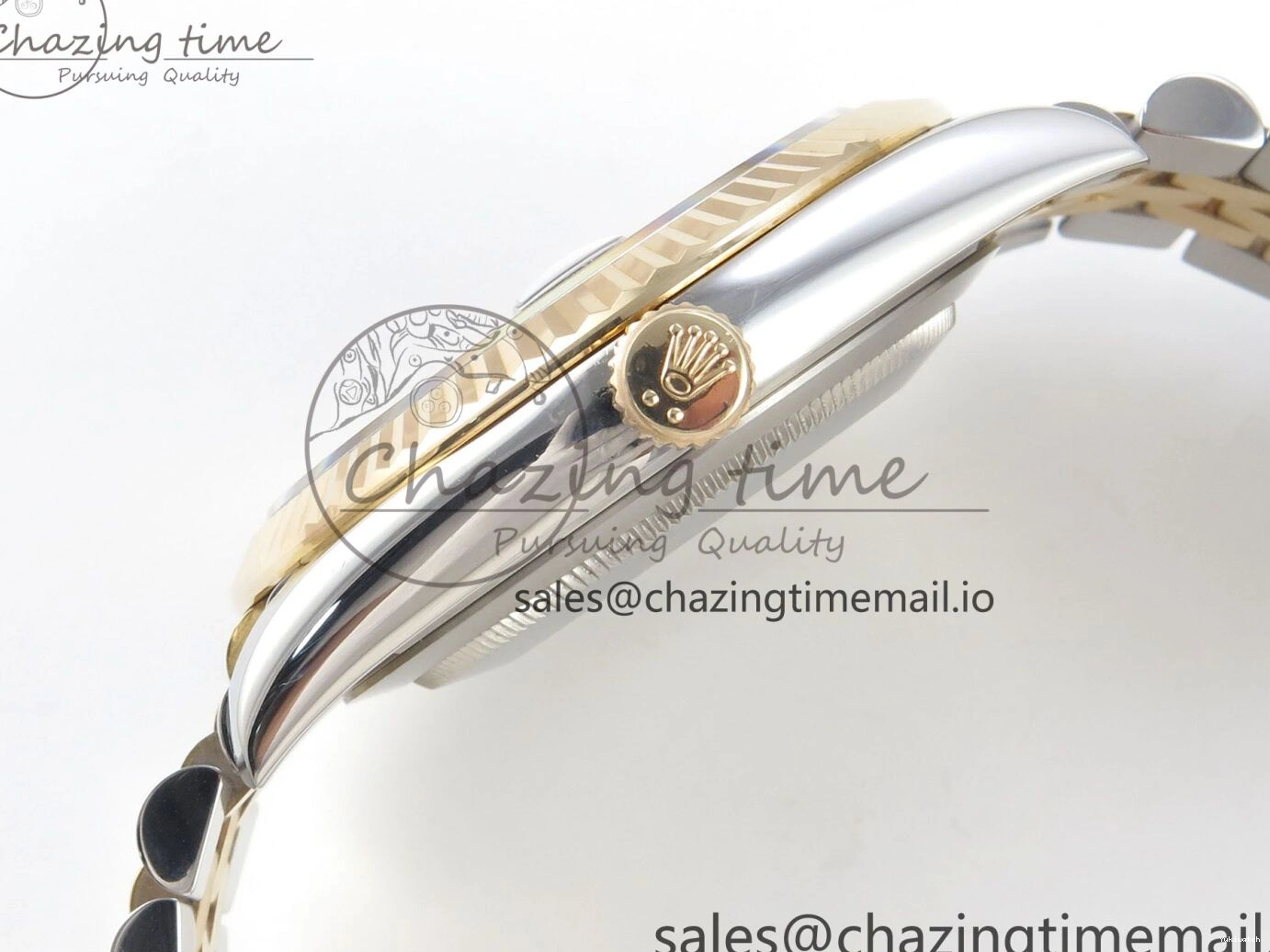 on Edition MOP DateJust White SS 41mm SS Bracelet Jubilee YG Dial Best 126333 3EF YG Diamond SA3235 1:1 0416